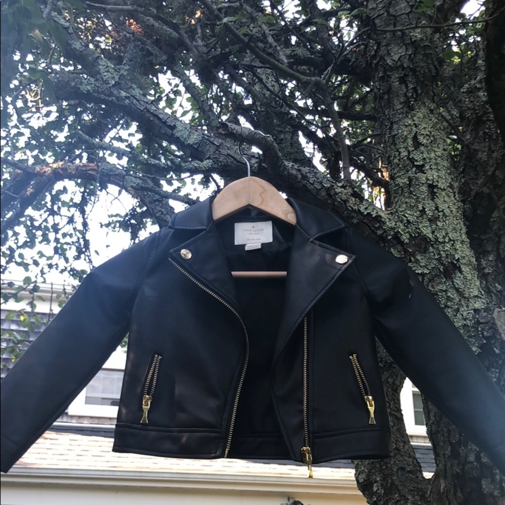 Kate Spade ♠️ Faux Leather Jacket